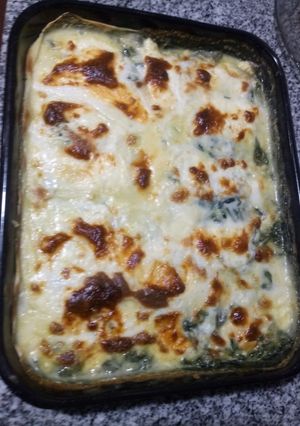 Una foto de Acelga y espinaca gratinadas