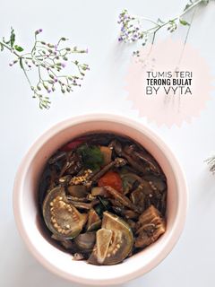 Foto resep Tumis Teri Terong Bulat