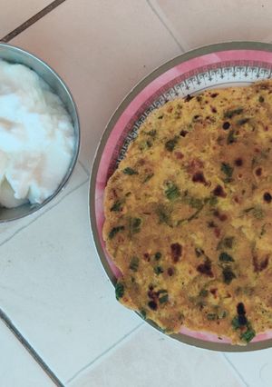 સ્પ્રિંગ ઓનીયન ના થેપલાં (Spring Onion Thepla Recipe In Gujarati) રેસીપી મુખ્ય ફોટો