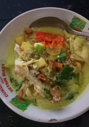Foto resep Soto ayam kuah santan
