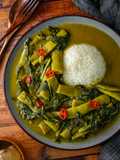 Runner Bean & Spinach Thai Green Curry 🥬