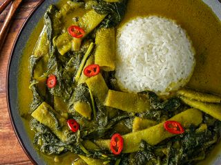 Runner Bean & Spinach Thai Green Curry 🥬