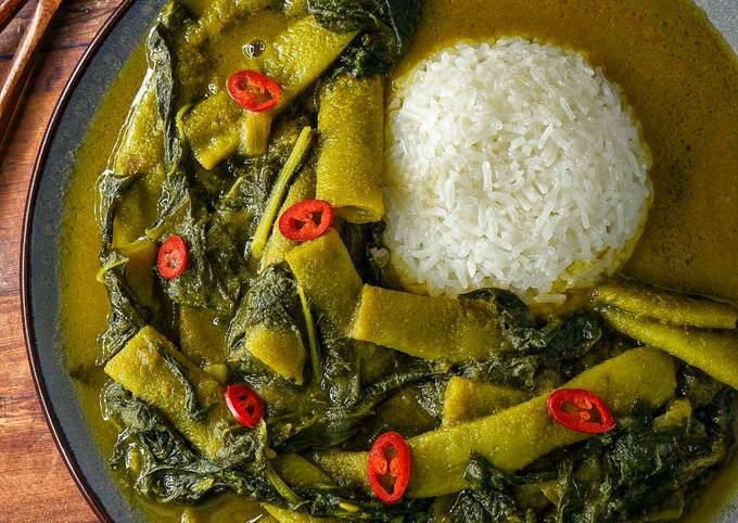 Runner Bean & Spinach Thai Green Curry 🥬