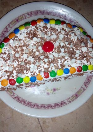 A picture of Half cake.