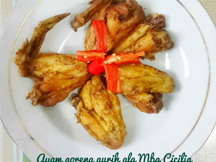 Resep Ayam goreng gurih ala Mba Cicilia Istimewa