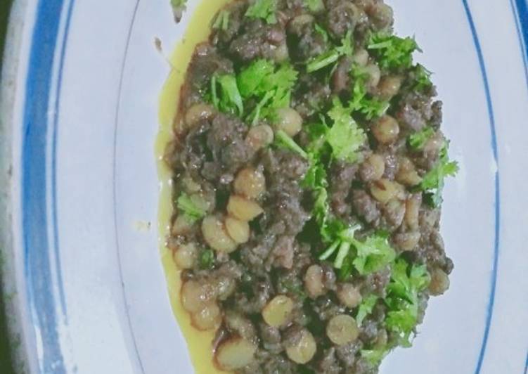 Recipe of Tasty Gram pulses's Keema kebab