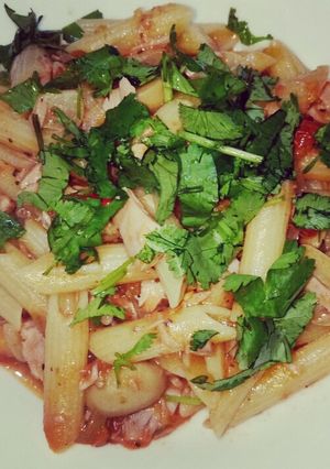 Foto resep Spicy Tuna Pasta with Mushroom