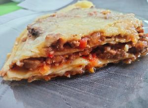 Una foto de Lasagna en sartén