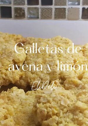 Una foto de Galletitas de avena y limón
