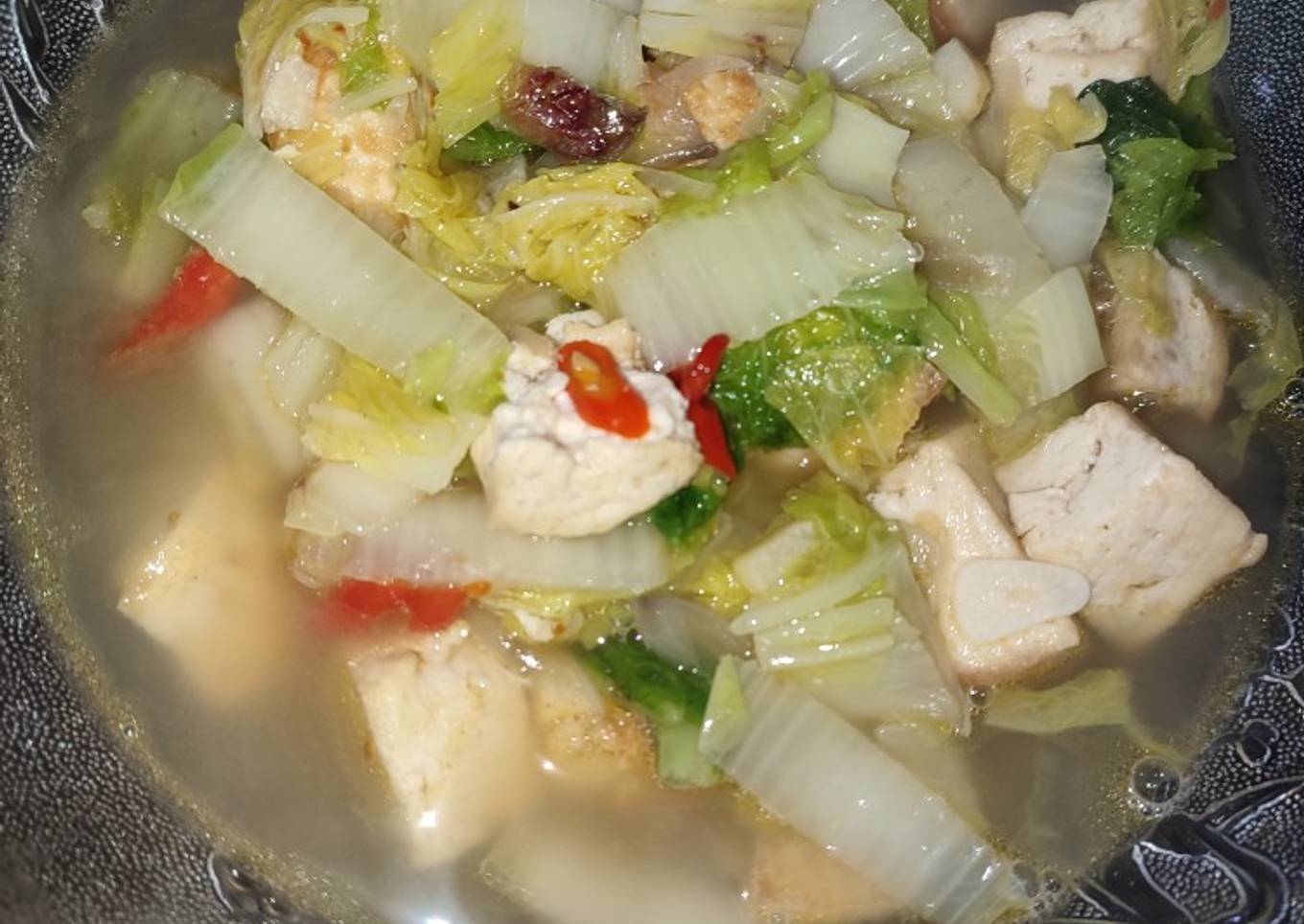 Tumis Sawi Tahu