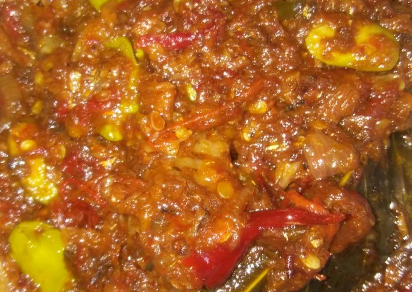 Balado goreng ceker sarden