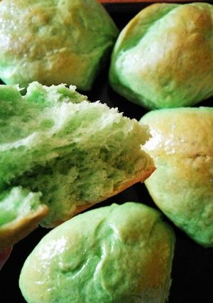 Foto resep Killer soft bread pandan (tanpa telur)