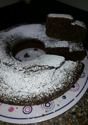 Una foto de Budín de lentejas y chocolate 🍫