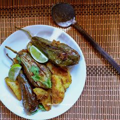 A picture of Bharwan Baingan Aloo.