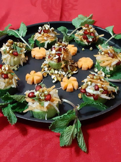 A picture of Cucumber Sprouted Salad.