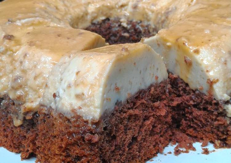 Recipe of Award-winning Chocolate and Coconut Flan Cake