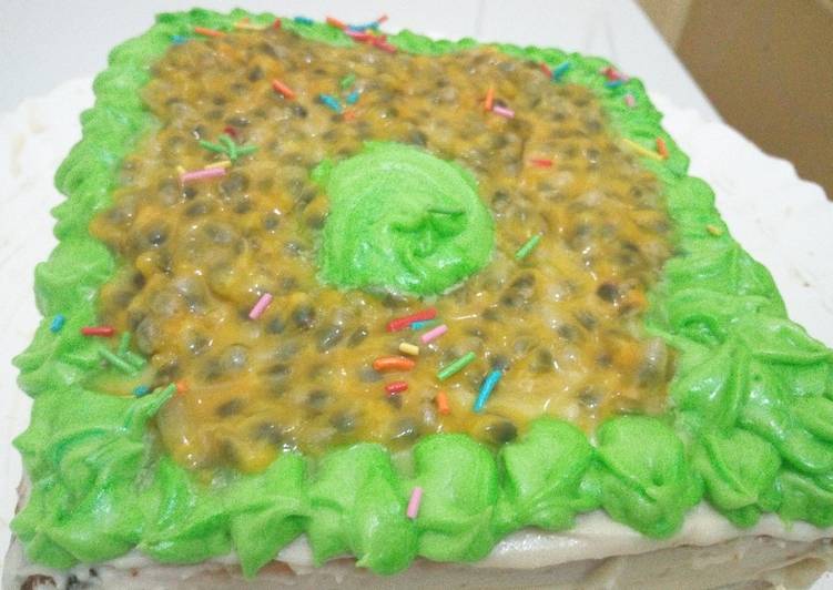 Recipe of Favorite Passion Fruit Cake #BakingForKids