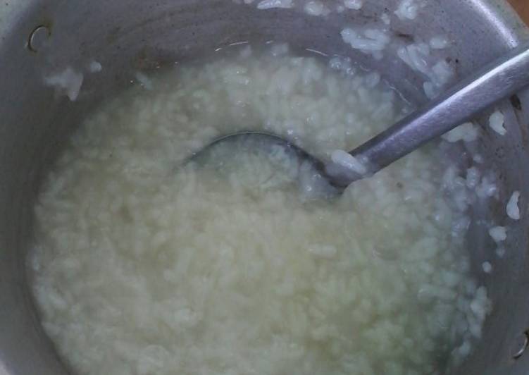 Resep Bubur nasi cah pilek yang Lezat