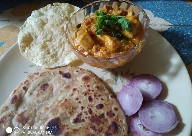 How to Prepare Any-night-of-the-week Mix panjabi sabji with paratha