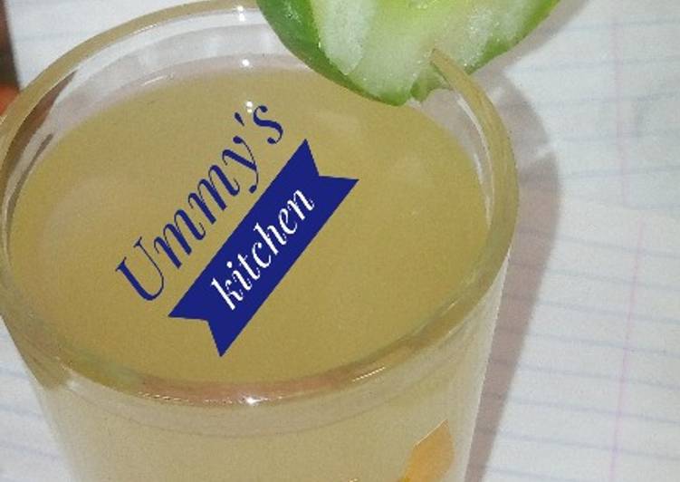 Steps to Make Ultimate Cucumber lemon juice
