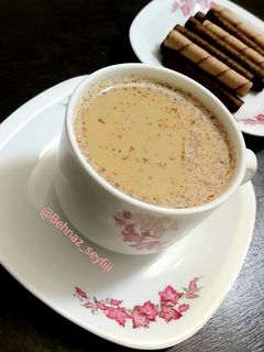 عکسی از دستور شیر قهوه دارچینی ☕