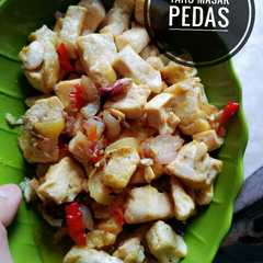 A picture of Tahu Masak Pedas.