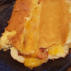 A picture of Grilled cheese dogs.