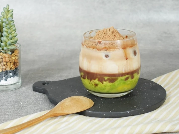 Langkah Gampang Membikin Resep Avocado Milo / Alpukat Kocok Milo yang Lezat Sekali Anti Ribet, Lezat Sekali