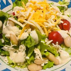 Cannellini Bean Chicken Salad A picture of Cannellini Bean Chicken Salad.