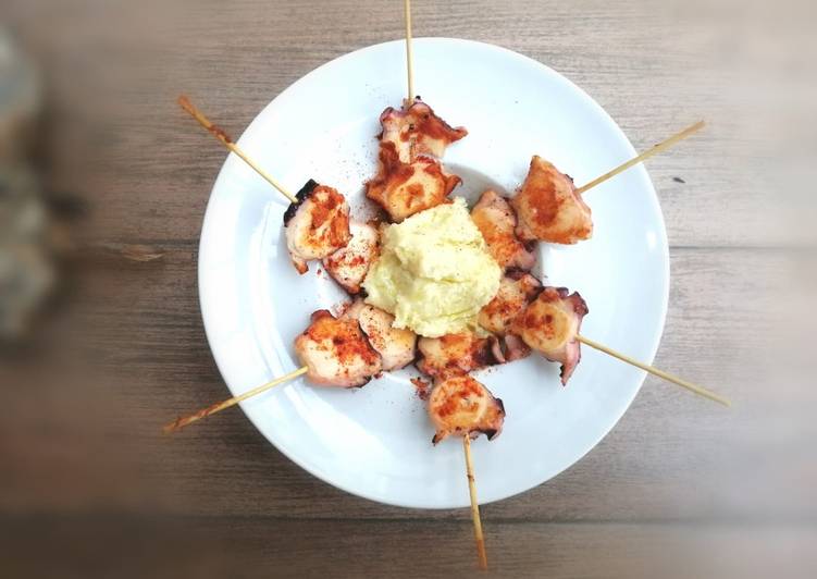 Pulpo a la gallega de una forma diferente