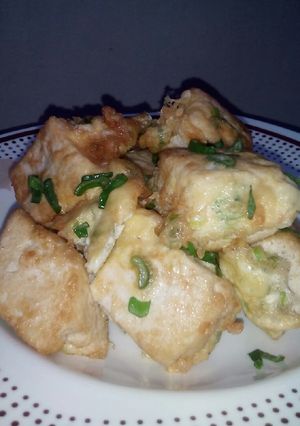 A picture of Tofu/awara recipe.
