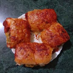 A picture of Masala pattice pav.