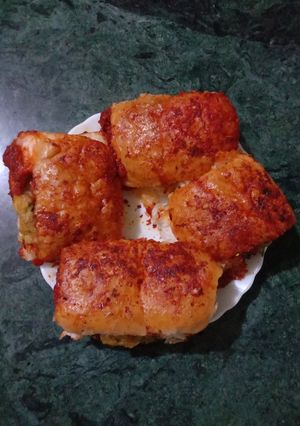 A picture of Masala pattice pav.