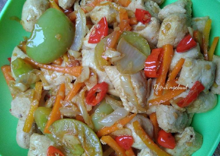 Tumis Otak Otak Pedas