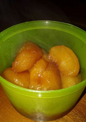 Una foto de Manzanas en salsa de caramelo !!!