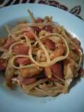 Spicy linguini pasta