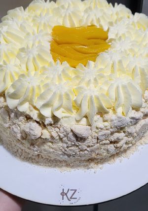 Una foto de Postre chajá sin gluten