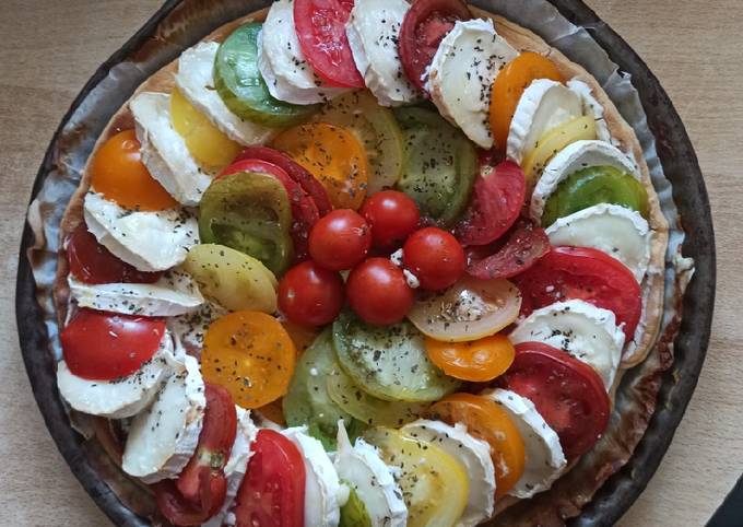 Tarte à la tomate, au chèvre & au miel 🍅🐐🍯