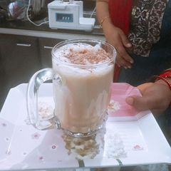 A picture of Cold coffee with ice-cream.