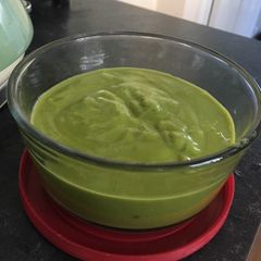 Potato, carrot & spinach baby food A picture of Potato, carrot & spinach baby food.