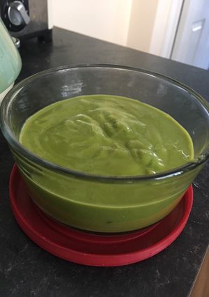 A picture of Potato, carrot & spinach baby food.