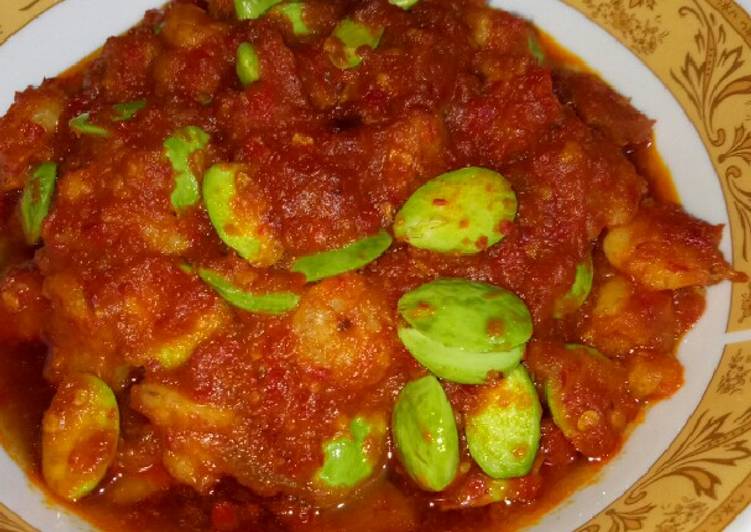 Resep Udang Balado Pete (Pedas Mantap), Lezat
