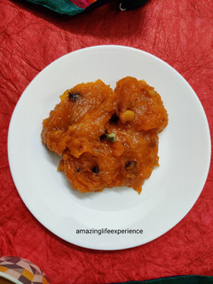 கல்யாண இனிப்பு : அசோக ஹல்வா Wedding dessert : (Ashoka halwa recipe in tamil) செய்முறை முக்கிய புகைப்படம்
