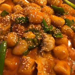 A picture of Gnocchbokki.
