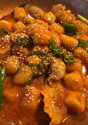 A picture of Gnocchbokki.