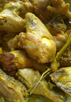 Foto resep Ayam ungkep bumbu kuning