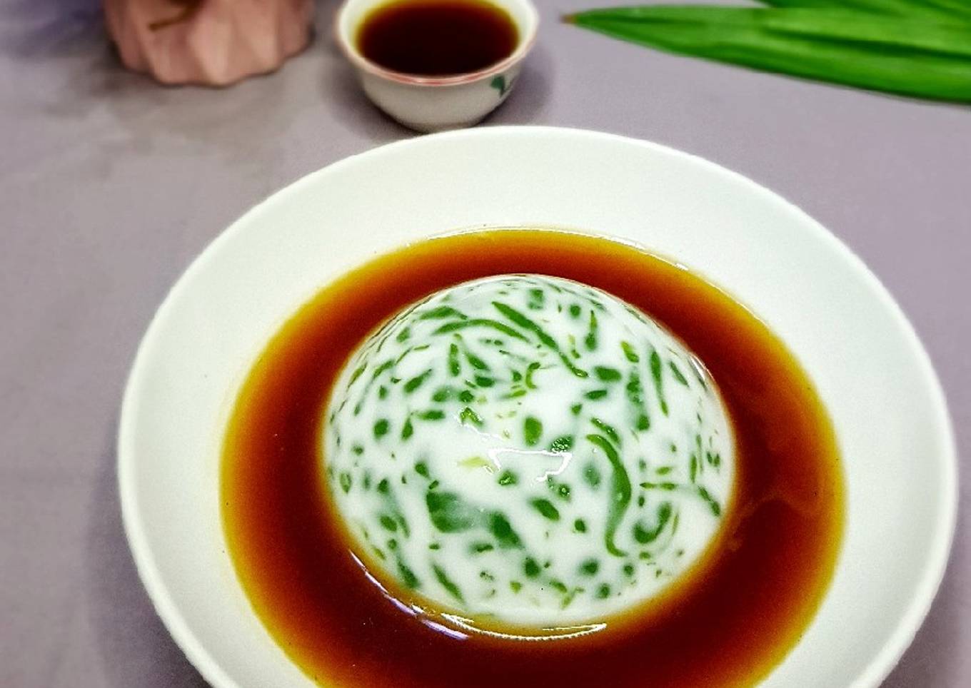 Pudding Cendol with Vla Gula Merah
