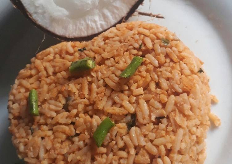 Easiest Way to Prepare Super Quick Homemade Coconut jollof rice