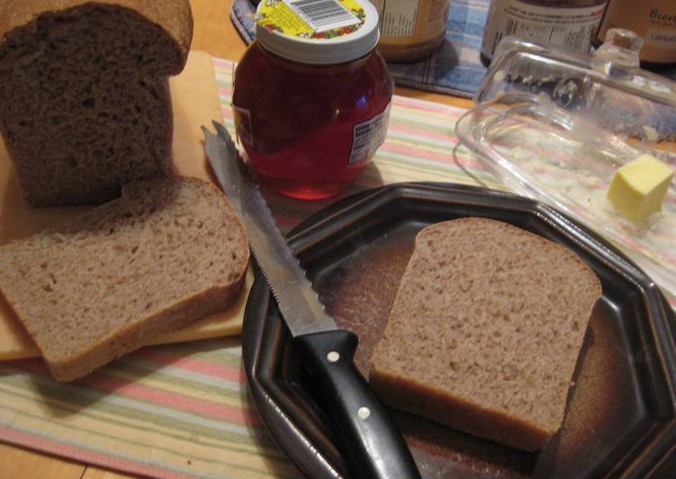 Recipe of Ultimate Easy Honey Whole Wheat Bread