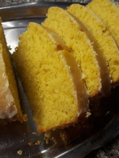 Una foto de Budín de mandarina multiharinas